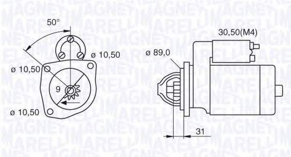 MAGNETI MARELLI 063523680010 Стартер