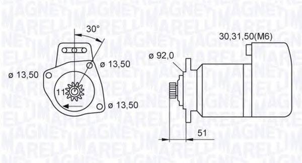 MAGNETI MARELLI 063524160110 Стартер