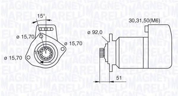 MAGNETI MARELLI 063524160460 Стартер