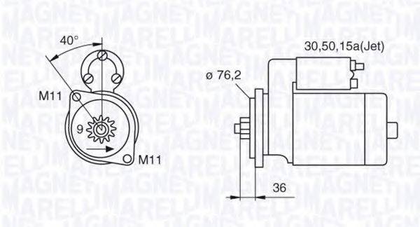 MAGNETI MARELLI 063521120380 Стартер