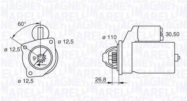 MAGNETI MARELLI 063216731010 Стартер