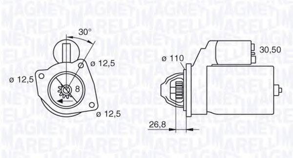 MAGNETI MARELLI 063216851010 Стартер