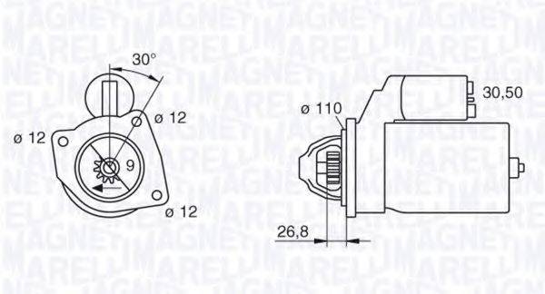 MAGNETI MARELLI 063216896010 Стартер