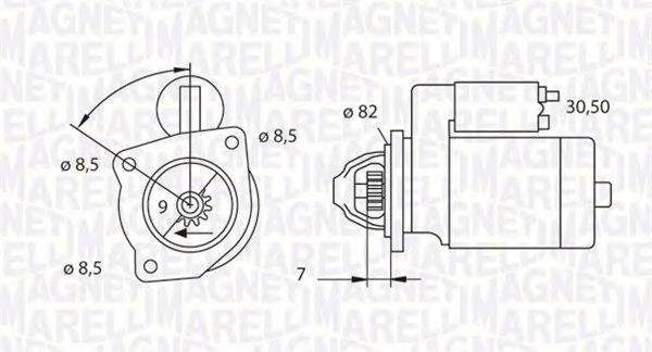 MAGNETI MARELLI 063523626010 Стартер