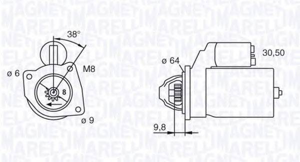 MAGNETI MARELLI 063101018010 Стартер