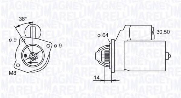 MAGNETI MARELLI 063102003010 Стартер