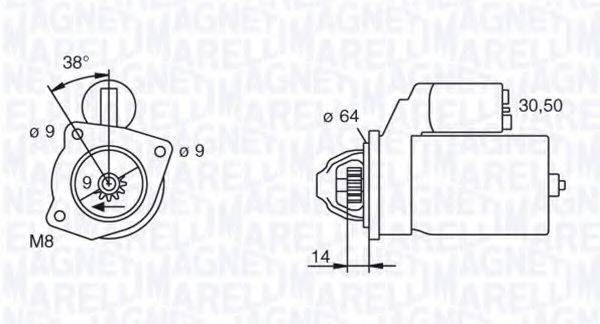 MAGNETI MARELLI 063114014010 Стартер