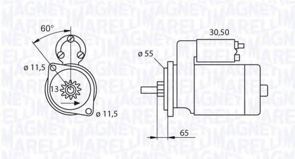 MAGNETI MARELLI 063280050010 Стартер