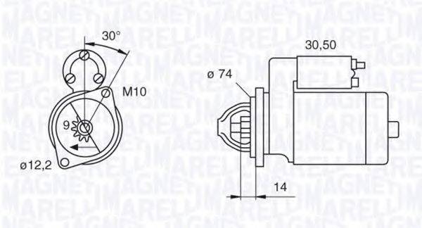 MAGNETI MARELLI 063280055010 Стартер