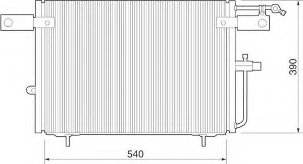 MAGNETI MARELLI 350203224000 Конденсатор, кондиціонер