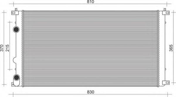 MAGNETI MARELLI 350213103009 Радіатор, охолодження двигуна