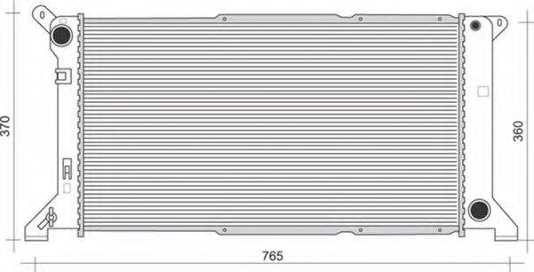 MAGNETI MARELLI 350213109700 Радіатор, охолодження двигуна