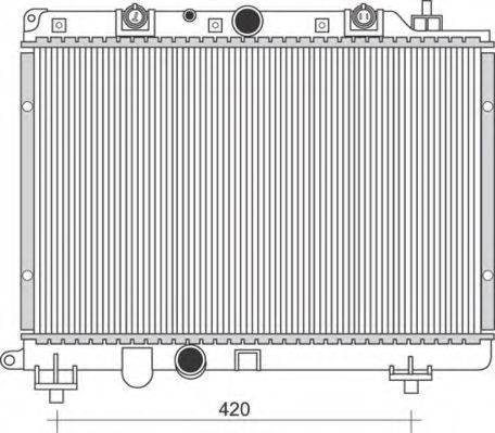 MAGNETI MARELLI 350213114200 Радіатор, охолодження двигуна