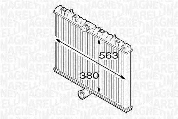 MAGNETI MARELLI 350213127300 Радіатор, охолодження двигуна