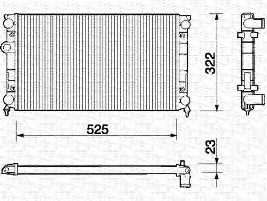 MAGNETI MARELLI 350213213000 Радіатор, охолодження двигуна