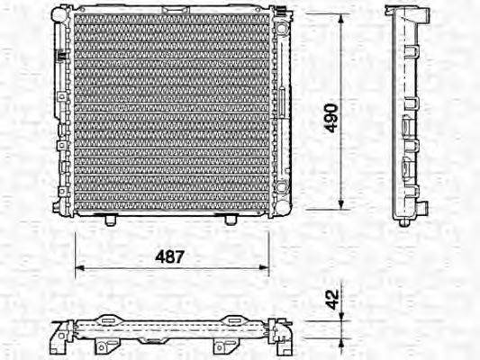 MAGNETI MARELLI 350213690000 Радіатор, охолодження двигуна