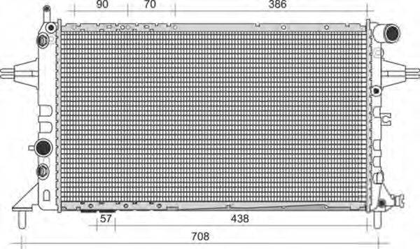 MAGNETI MARELLI 350213958000 Радіатор, охолодження двигуна