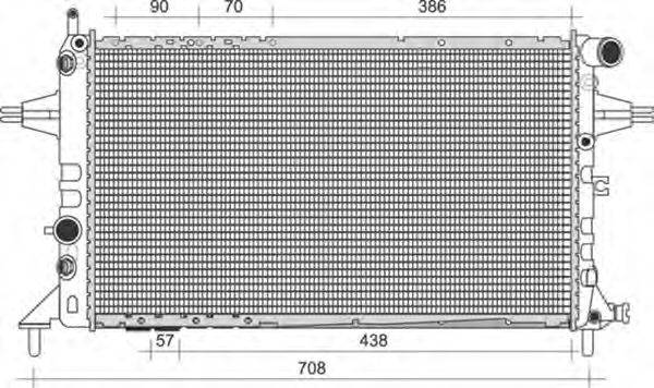 MAGNETI MARELLI 350213965000 Радіатор, охолодження двигуна