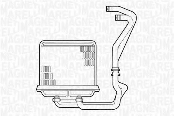 MAGNETI MARELLI 350218225000 Теплообмінник, опалення салону