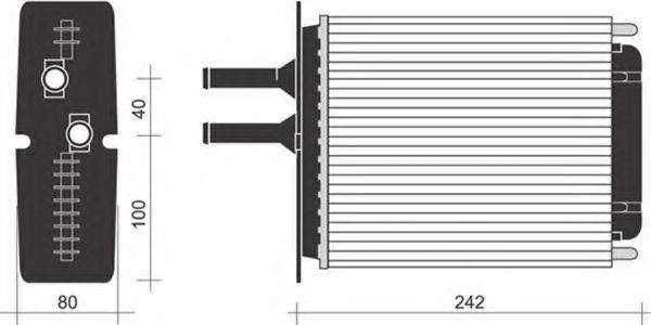 MAGNETI MARELLI 350218255000 Теплообмінник, опалення салону