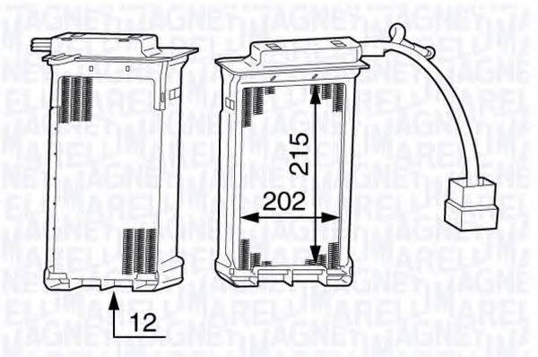 MAGNETI MARELLI 350218342000 Теплообмінник, опалення салону