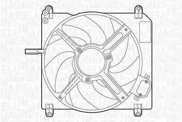 MAGNETI MARELLI 069422008010 Вентилятор, охолодження двигуна