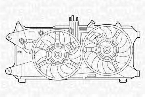 MAGNETI MARELLI 069422034010 Вентилятор, охолодження двигуна