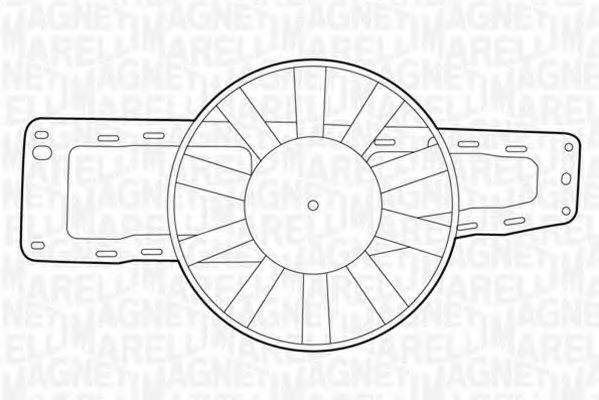 MAGNETI MARELLI 069422217010 Вентилятор, охолодження двигуна