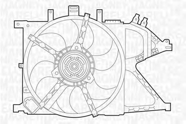 MAGNETI MARELLI 069422331010 Вентилятор, охолодження двигуна