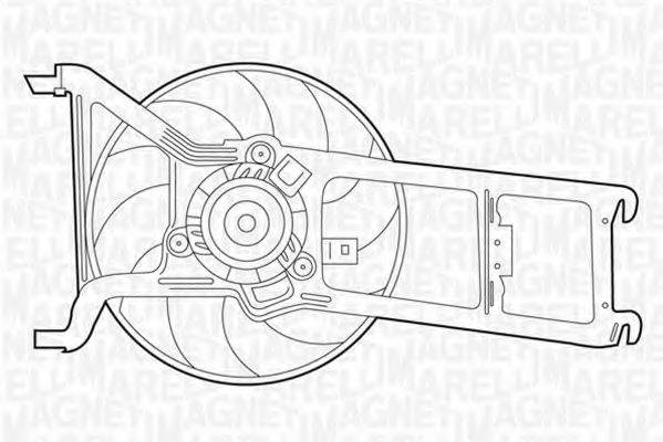 MAGNETI MARELLI 069422375010 Вентилятор, охолодження двигуна