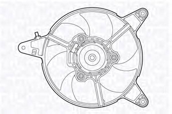 MAGNETI MARELLI 069422471010 Вентилятор, охолодження двигуна