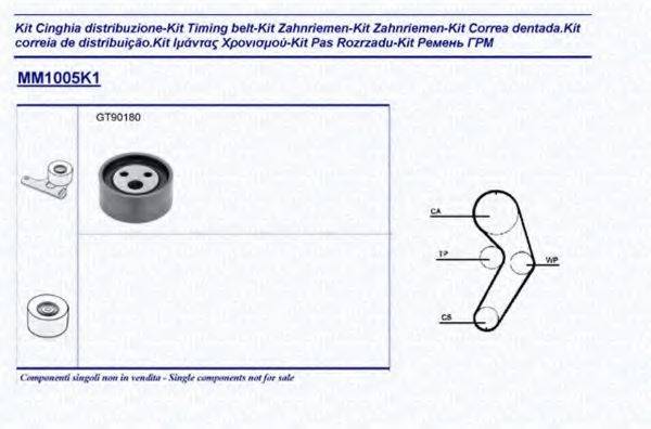 MAGNETI MARELLI 341310051101 Комплект ременя ГРМ