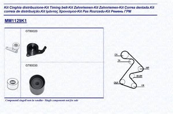 MAGNETI MARELLI 341311291101 Комплект ременя ГРМ